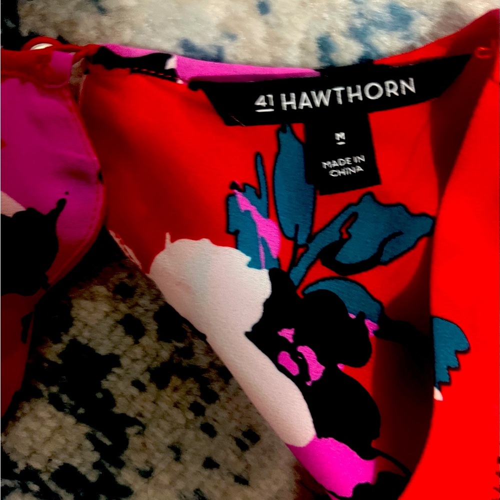 Hawthorn red floral dress